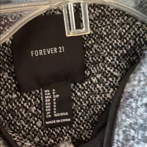 Forever 21 grey wool coat - Picture 3 of 7